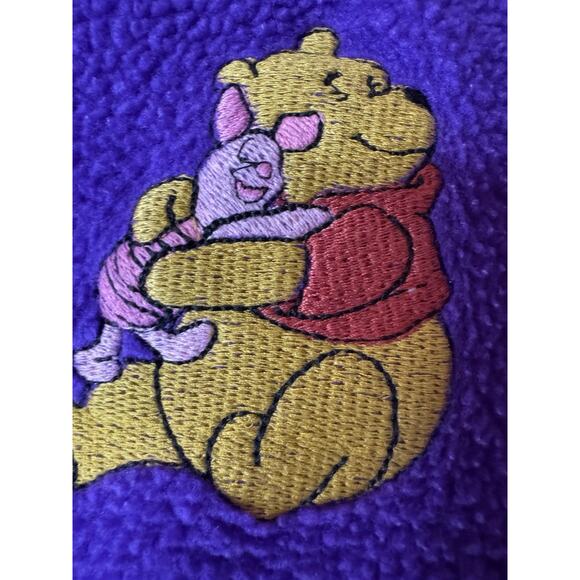 Rare Vintage Sz 6 Wormser Winnie The Pooh Piglet Zip Up Purple Pajamas Sleeper - Picture 9 of 11
